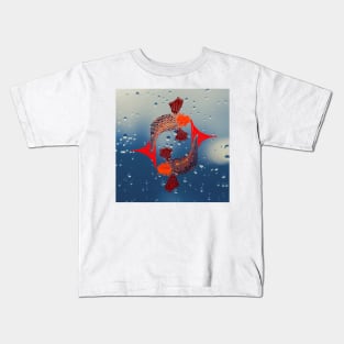 Vintage Japanese Fish Koi Kids T-Shirt